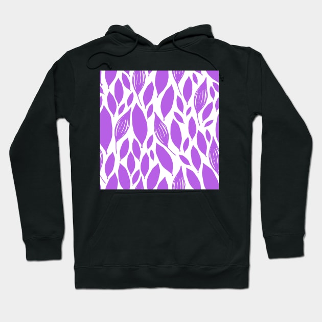 purple leaf like pattern Hoodie by Artistic_st